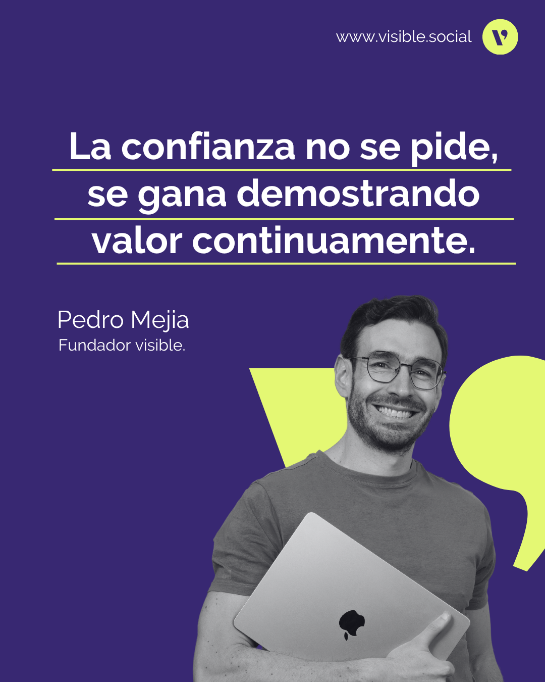 Pedro Mejía: La confianza no se pide, se gana demostrando valor continuamente